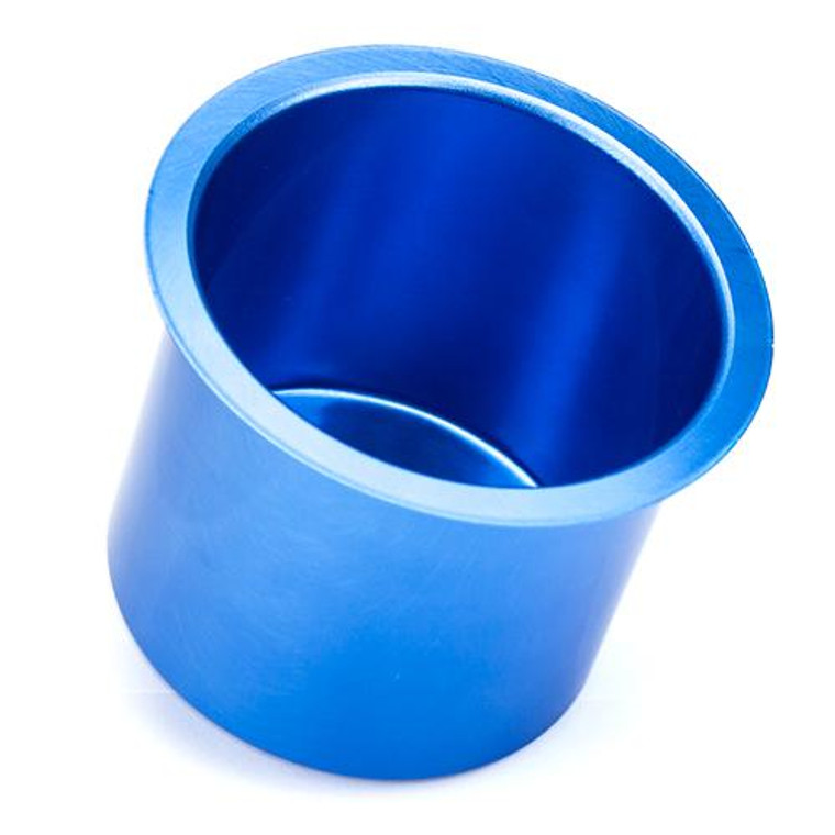 Vivid Blue Aluminum Drop In Poker Table Cup Holder