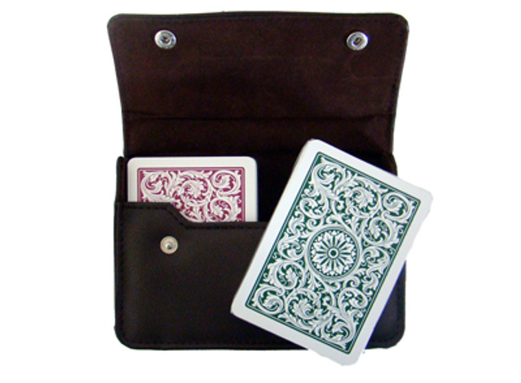 Copag 1546 GB Poker Size Jumbo Index Leather Case