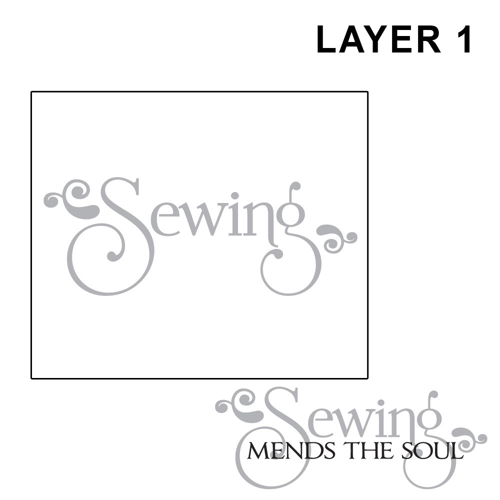 Sewing Mends the Soul Vinyl Design