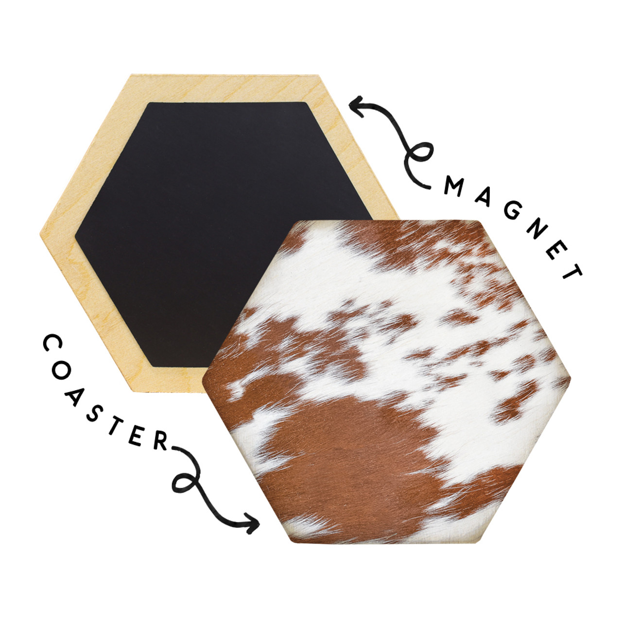 Cowhide Shape Coasters