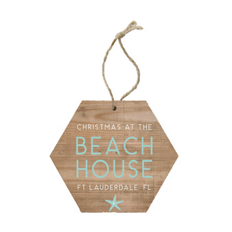 Christmas Beach House PER - Ornament