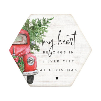 Heart Belongs Truck PER - Honeycomb Coasters