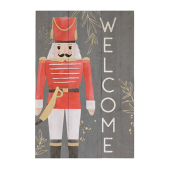 Welcome Nutcracker - Rustic Pallet