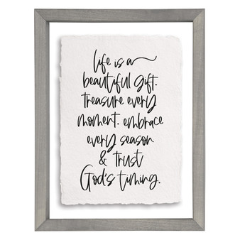 Life Beautiful Gift - Floating Frame Art