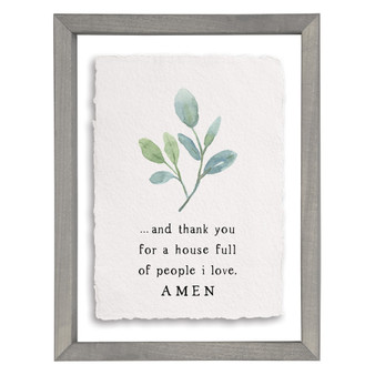 House Full Amen - Floating Frame Art