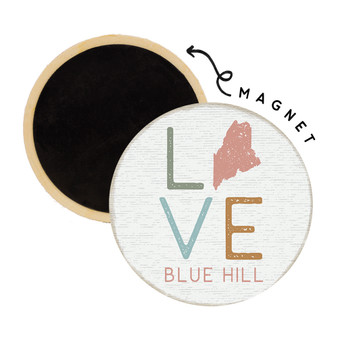 Love Colorful PER STATE - Round Magnet