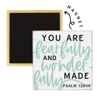 Fearfully Wonderfully - Square Magnet