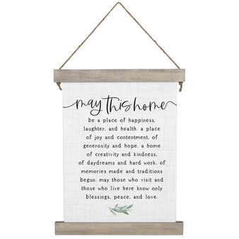 May This Home - Hanging Canvas