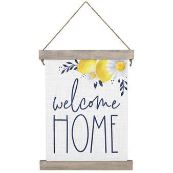 Welcome Home Lemon - Hanging Canvas