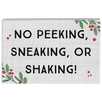 No Peeking Sneaking - Small Talk Rectangle