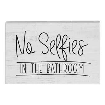 No Selfies - Small Talk Rectangle