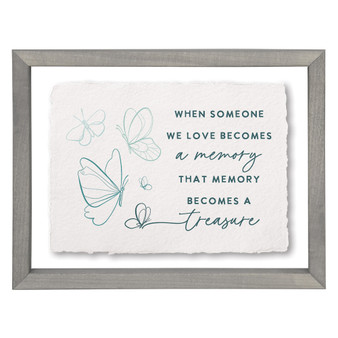 Memory Treasure Butterfly - Floating Frame Art