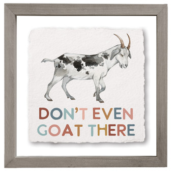 Don't Goat There - Floating Art Square