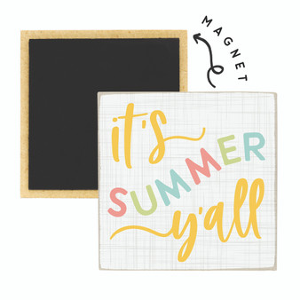 Summer Y'all- Square Magnet