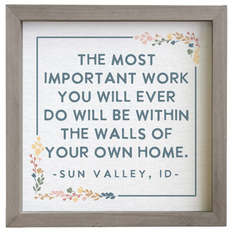 Important Work Home PER - Rustic Frame