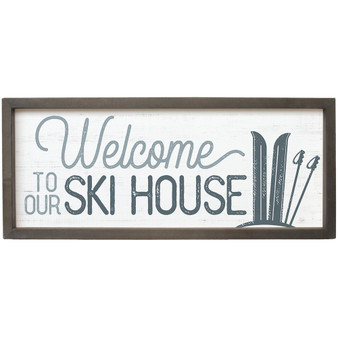 Welcome Ski House - Farmhouse Frame