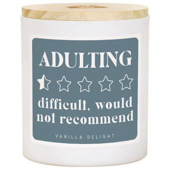 Adulting Difficult  - Vanilla Delight Candle