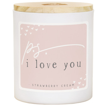 PS I Love You  - Strawberry Cream Candle