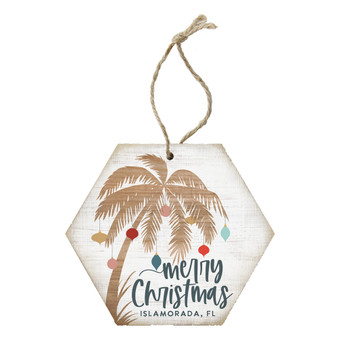 Merry Christmas Palm PER - Honeycomb Ornaments