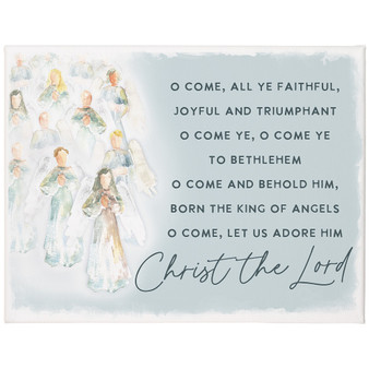 O Come Ye Faithful 17x13 - Wrapped Canvas