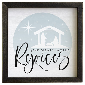 World Rejoices Nativity - Rustic Frames