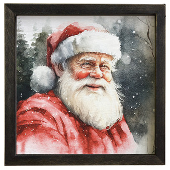 Watercolor Santa - Rustic Frames