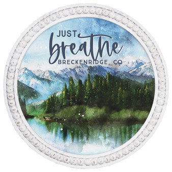 Just Breathe Mountains PER - Beaded Art Round