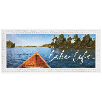 Lake Life Canoe - Beaded Art Rectangles