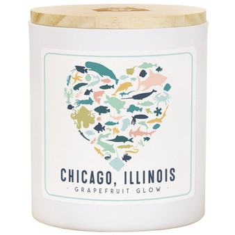 Colorful Sea Life Heart PER - GRP - Candles