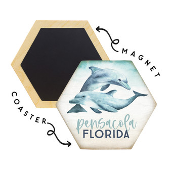 Dolphins Location PER - Honeycomb Coasters