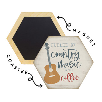 Fueled By Music - Honeycomb Coasters