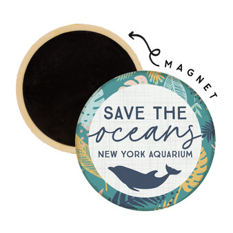 Save Oceans Dolphin PER - Round Magnets