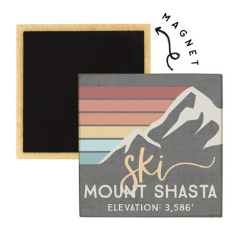 Ski Location Elevation PER - Square Magnets