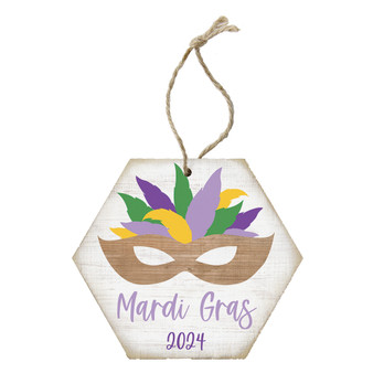 Mardi Gras Mask PER - Honeycomb Ornaments
