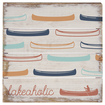 Lakeaholic Canoes 6x6 - Perfect Pallet Petites