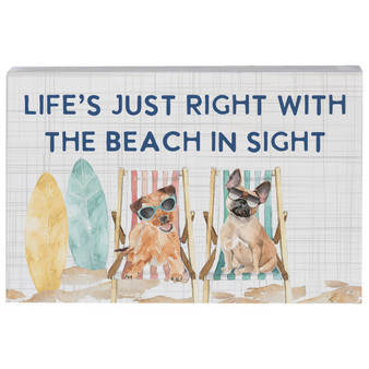 Beach In Sight Dogs - Small Talk Rectangle