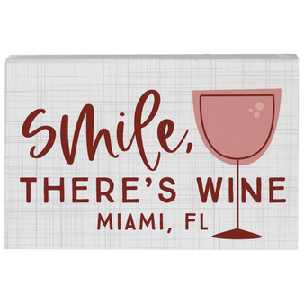 Smile There's Wine PER - Small Talk Rectangle