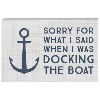 Sorry Docking Boat - Small Talk Rectangle