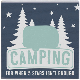 Camping 5 Stars Navy - Small Talk Square