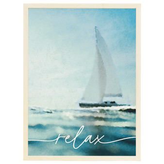 Sailboat Relax - Thin Frame Rectangle