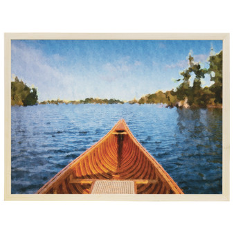 Canoe Scene - Thin Frame Rectangle