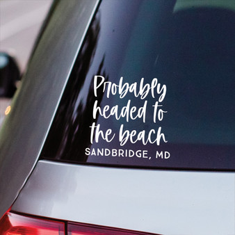 Headed Beach PER - Vinyl Decals