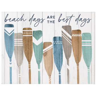 Beach Days Paddles PER 12x9 - Wrapped Canvas