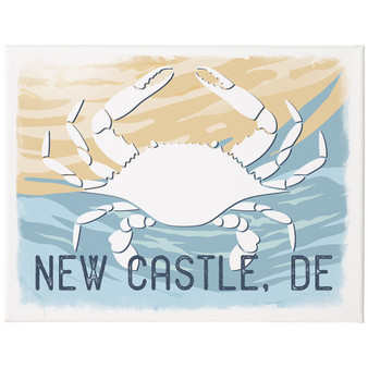 Crab Water Location PER 17x13 - Wrapped Canvas