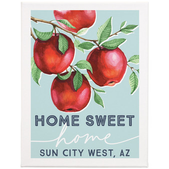 Home Sweet Apples PER 12x9 - Wrapped Canvas