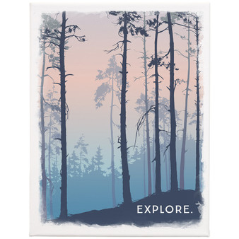 Explore Trees 13x17 - Wrapped Canvas