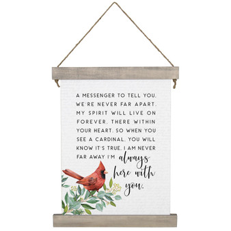 FLASH Messenger Cardinal - Hanging Canvas