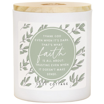 Faith Is About Leaves - Cozy Cottage Candle