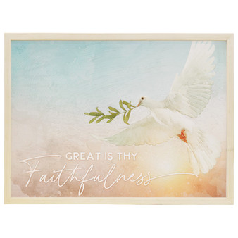 Faithfulness Dove- Thin Frame Rectangle