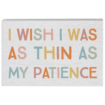 This As Patience Colorful - Small Talk Rectangle